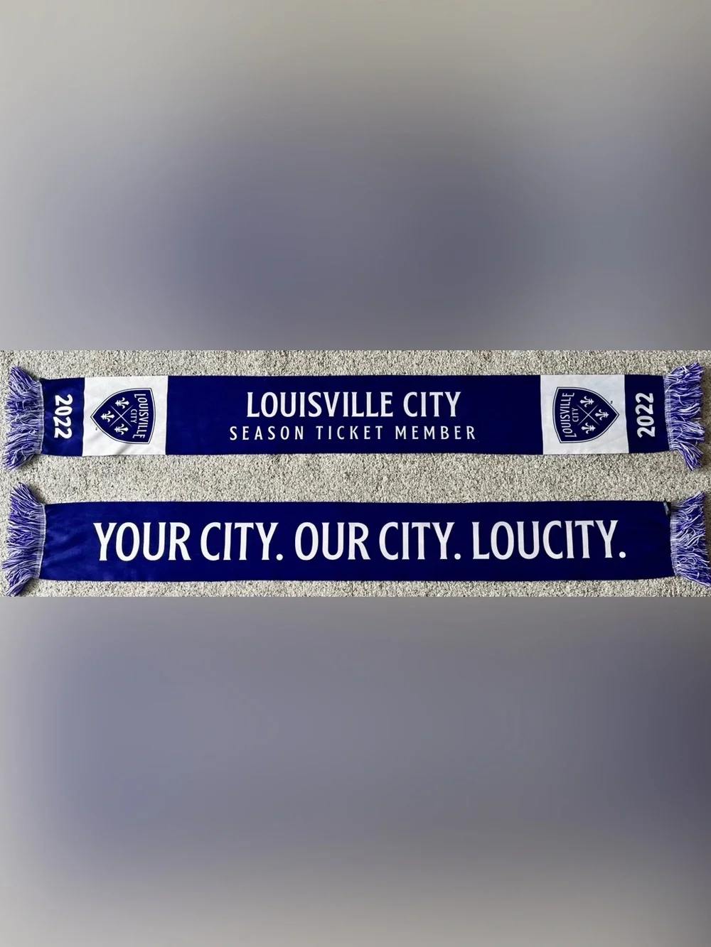 Louisville City FC 2022 Season Ticket Member Soccer Scarf